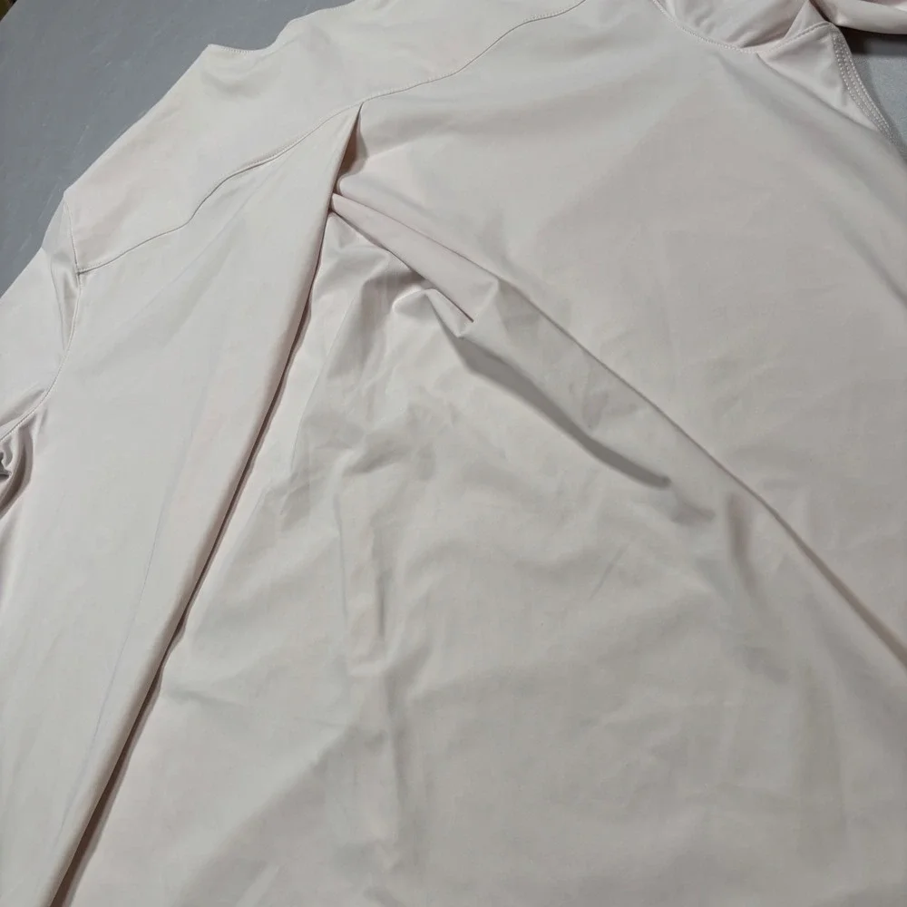 Lululemon Jacket Women 8 Pink Inverted Pleat Back Snap Front Lightweight Stretch